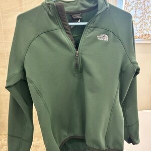 The North Face Forest Green Half-Zip Pullover